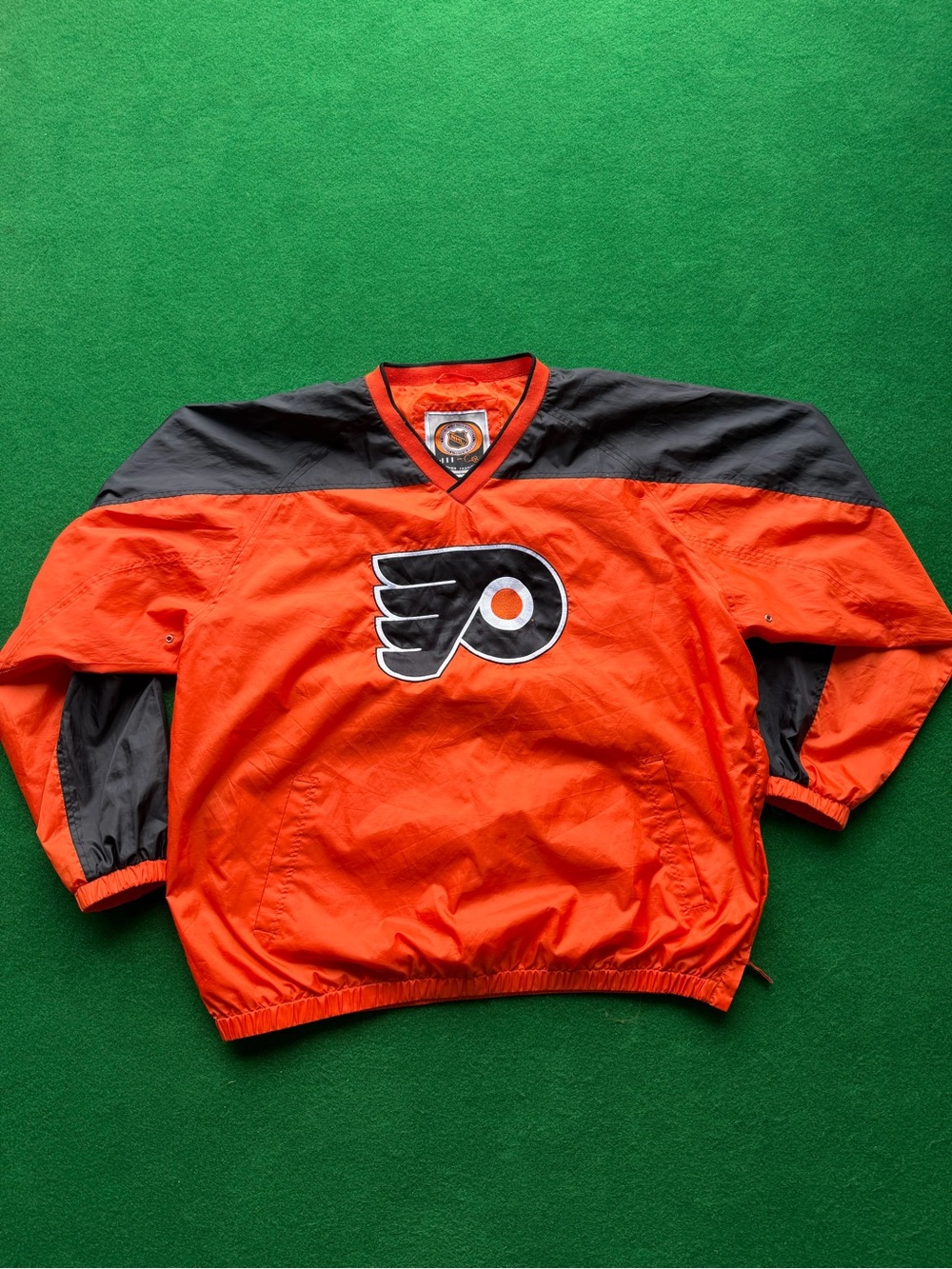 Vintage 90s Men’s XXL Philadelphia Flyers Pullover Windbreaker Jacket